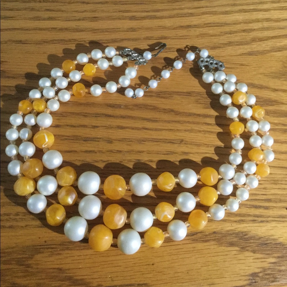 Vintage Orange Marmalade Necklace